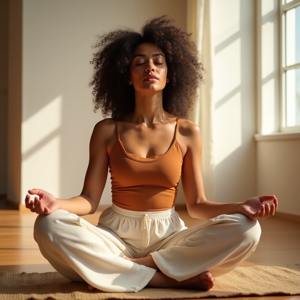Pratique de la respiration consciente en position assise